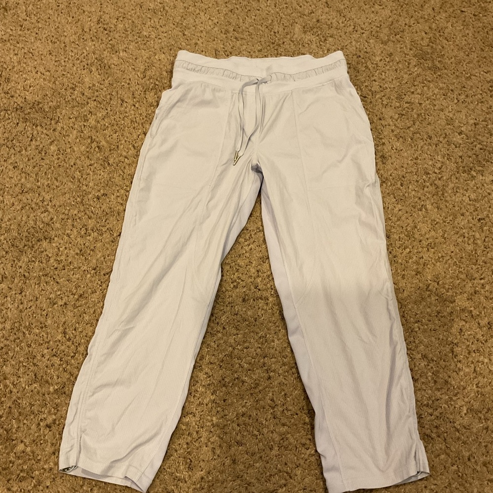 Lululemon Athletica Light Blue Cropped dance studio Pants
